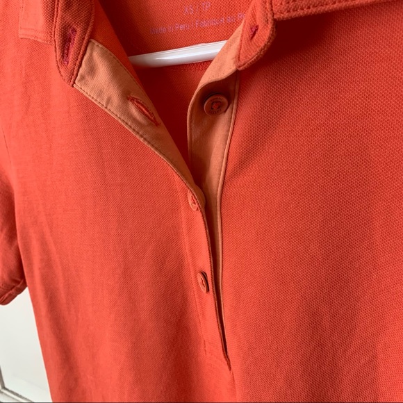 Tommy Bahama Polo T-Shirt Women's Island Zone Burnt Coral Orange Extra Small - Picture 7 of 9
